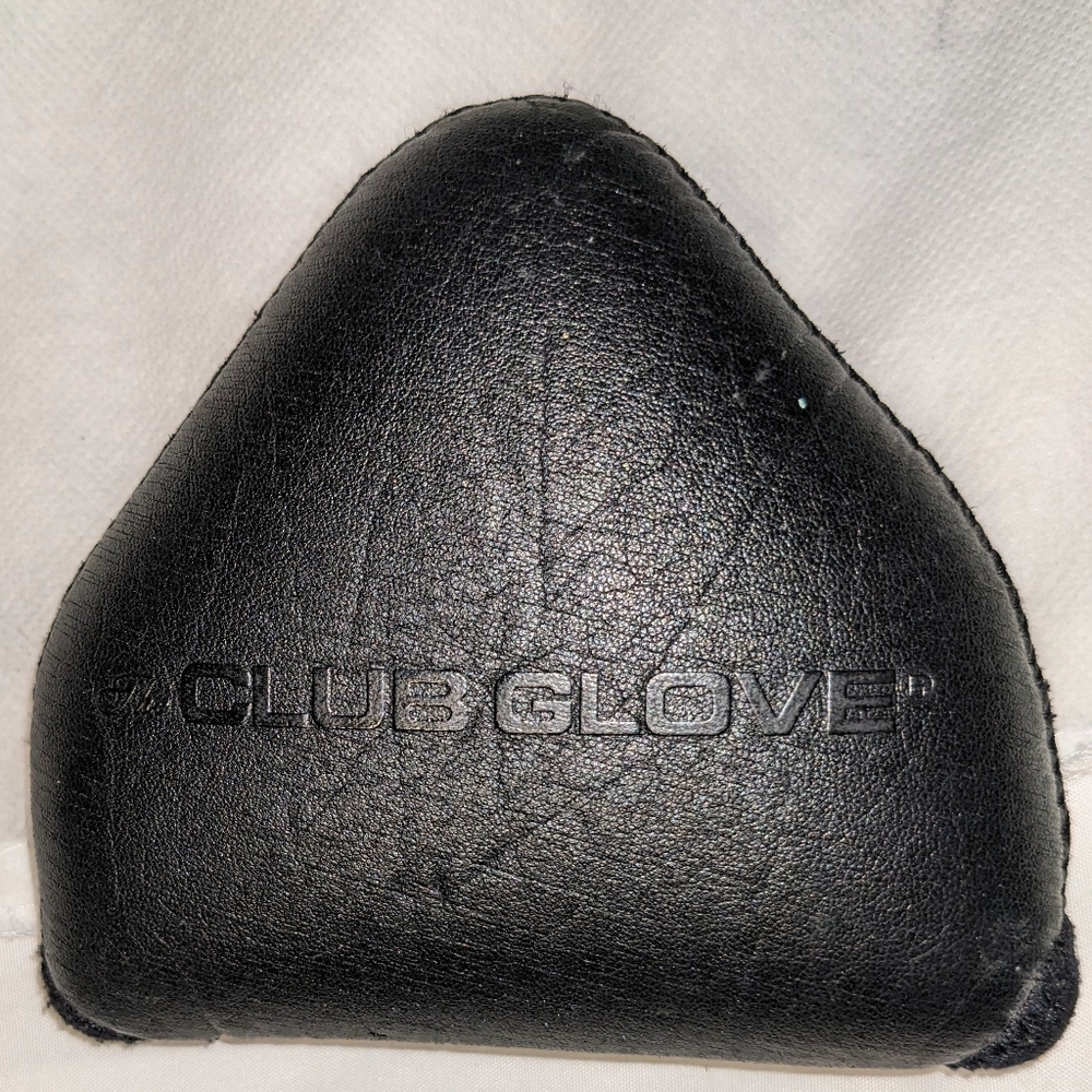 The Club Glove Putter Head Cover Black Leather Golf Accessory